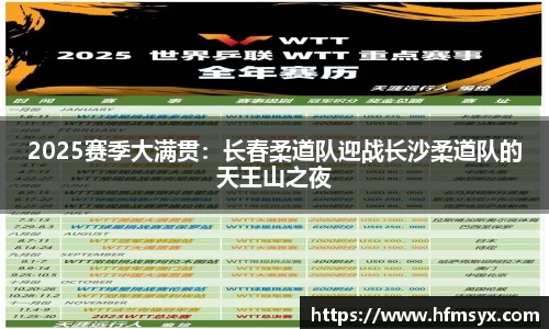 2025赛季大满贯：长春柔道队迎战长沙柔道队的天王山之夜