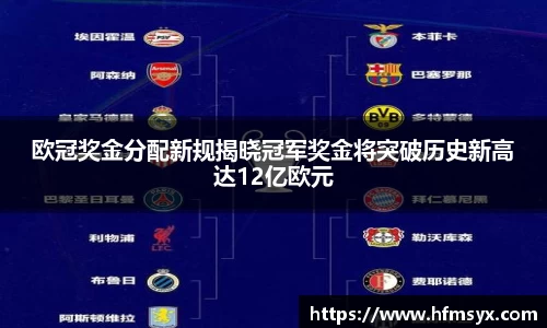 欧冠奖金分配新规揭晓冠军奖金将突破历史新高达12亿欧元